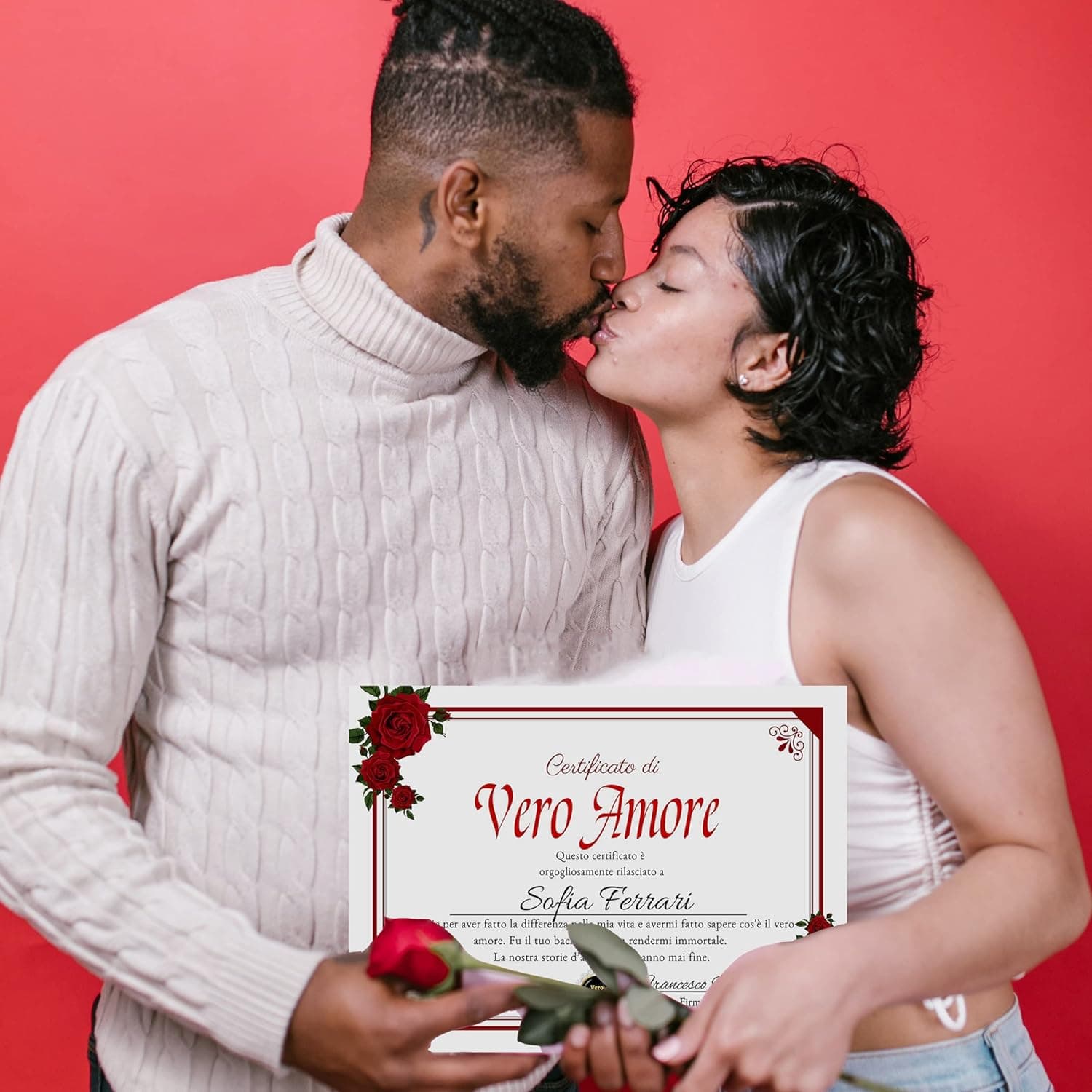 Happy couple together